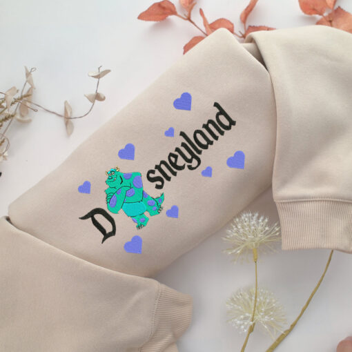 Sulley Monster Disneyland Embroidery, Disneyland Embroidered Sweatshirt, Movie Disney Inspired, Best Gifts Idea For Him Her