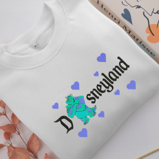 Sulley Monster Disneyland Embroidery, Disneyland Embroidered Sweatshirt, Movie Disney Inspired, Best Gifts Idea For Him Her - Image 2