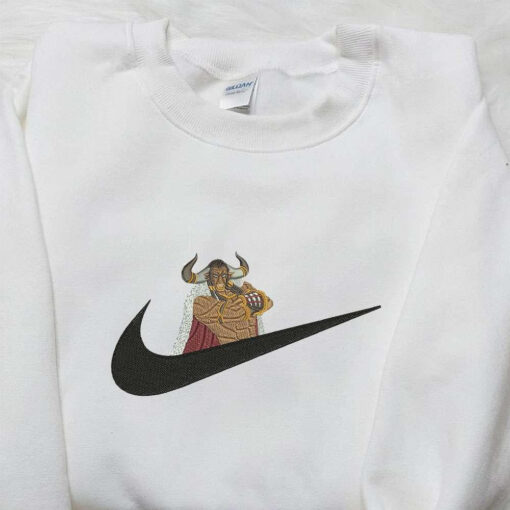 Sun Wukong x Nike Embroidered Sweatshirt Money King Embroidered Shirt Nike Inspired Embroidered Shi
