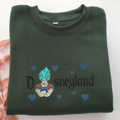 Super Saiyan Goku v2 Disneyland Embroidery, Disneyland Embroidered Sweatshirt, Movie Disney Inspired, Best Gifts Idea For Him Her - Image 3