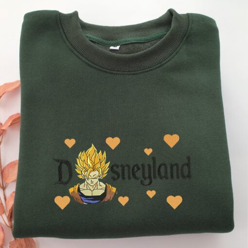 Super Saiyan Goku v3 Disneyland Embroidery, Disneyland Embroidered Sweatshirt, Movie Disney Inspired, Best Gifts Idea For Him Her - Image 3