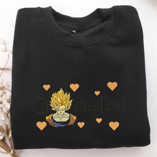 Super Saiyan Goku v3 Disneyland Embroidery, Disneyland Embroidered Sweatshirt, Movie Disney Inspired, Best Gifts Idea For Him Her - Image 5