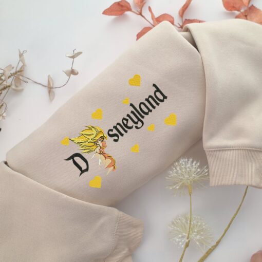 Super Saiyan Goku v4 Disneyland Embroidery, Disneyland Embroidered Sweatshirt, Movie Disney Inspired, Best Gifts Idea For Him Her