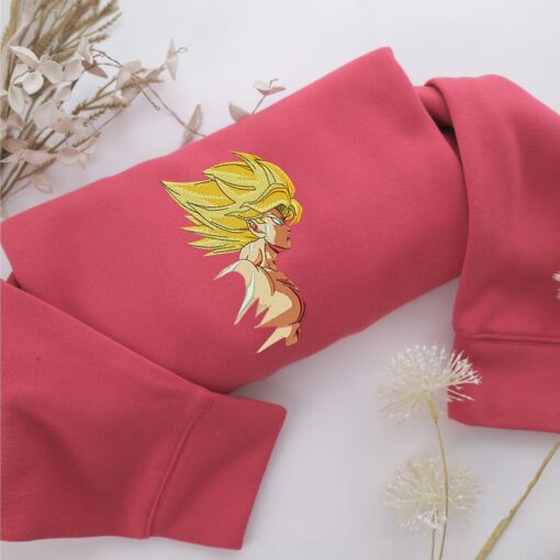 Super Saiyan Goku v4 Nike Embroidered Sweatshirt, Nike Movie Inspired, Best Gifts Idea For Him Her - Image 4