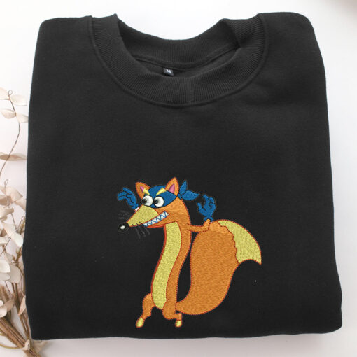 Swiper The Fox Embroidery, Disneyland Embroidered Sweatshirt, Movie Disney Inspired, Best Gifts Idea For Him Her - Image 5
