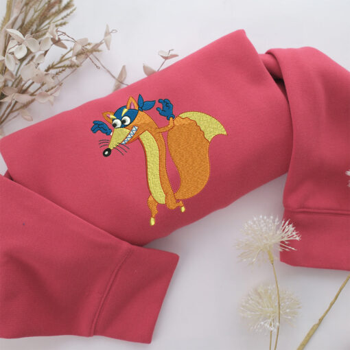 Swiper The Fox Embroidery, Disneyland Embroidered Sweatshirt, Movie Disney Inspired, Best Gifts Idea For Him Her - Image 4