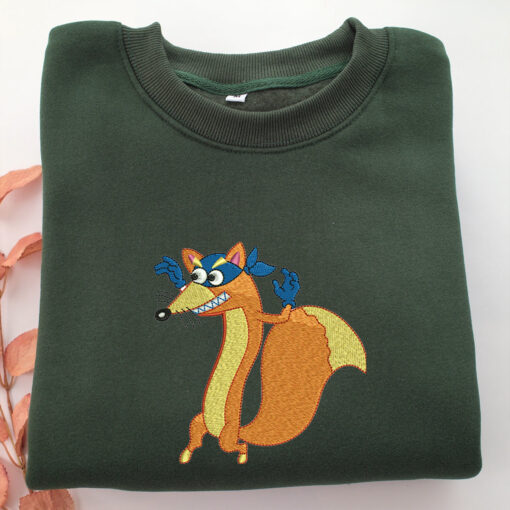 Swiper The Fox Embroidery, Disneyland Embroidered Sweatshirt, Movie Disney Inspired, Best Gifts Idea For Him Her - Image 3