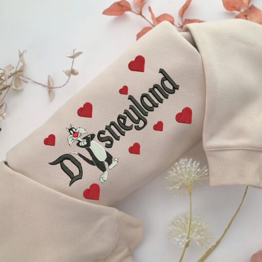Sylvester Disneyland Embroidery, Disneyland Embroidered Sweatshirt, Movie Disney Inspired, Best Gifts Idea For Him Her