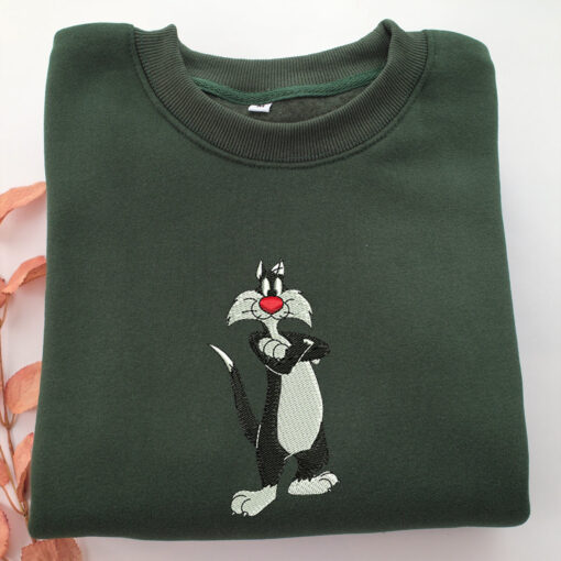 Sylvester Embroidery, Disneyland Embroidered Sweatshirt, Movie Disney Inspired, Best Gifts Idea For Him Her - Image 3