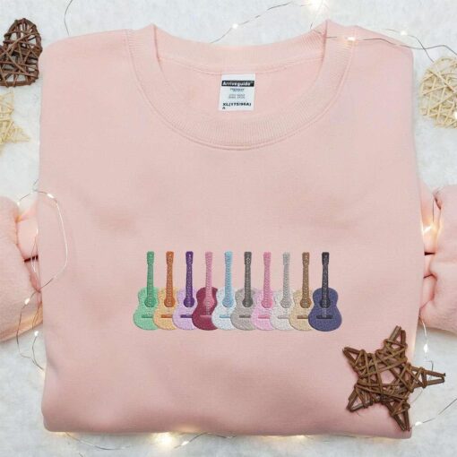 Taylors Guitars The Eras Tour Embroidered Shirt Celebrity Embroidered Hoodie Best Music Gift For Fans