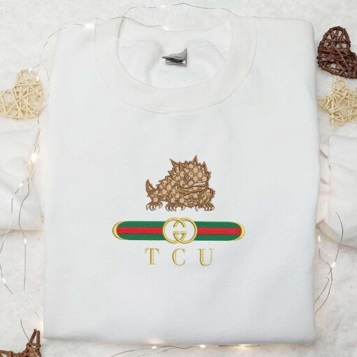 TCU Horned Frogs x Gucci Embroidered Shirt NCAA Sports Embroidered Hoodie Best Gift Idea