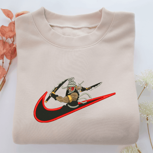 Tengen Uzui Swoosh Nike Embroidered Sweatshirt, Nike Movie Inspired, Best Gifts Idea For Him Her