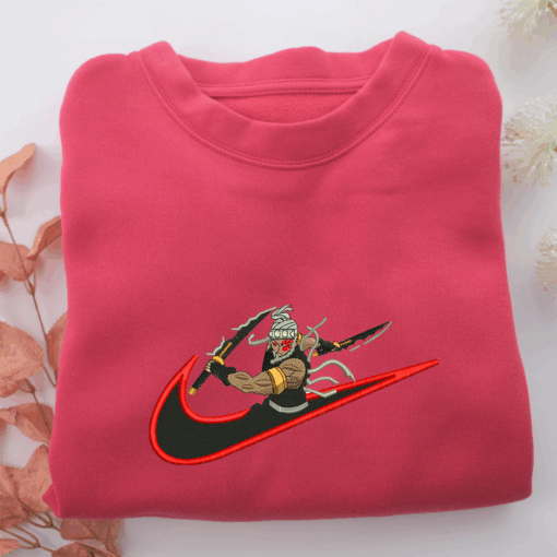 Tengen Uzui Swoosh Nike Embroidered Sweatshirt, Nike Movie Inspired, Best Gifts Idea For Him Her - Image 5