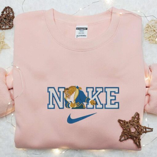 The Beast x Nike Embroidered Sweatshirt Beauty and The Beast Disney Embroidered Shirt The Best Gift
