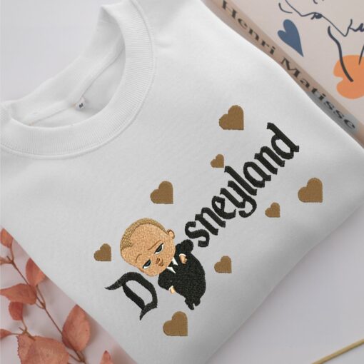The Boss Baby Disneyland Embroidery, Disneyland Embroidered Sweatshirt, Movie Disney Inspired, Best Gifts Idea For Him Her - Image 2