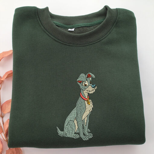 The Tramp Embroidery, Disneyland Embroidered Sweatshirt, Movie Disney Inspired, Best Gifts Idea For Him Her Design File - Image 3