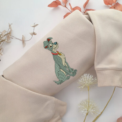 The Tramp Embroidery, Disneyland Embroidered Sweatshirt, Movie Disney Inspired, Best Gifts Idea For Him Her Design File