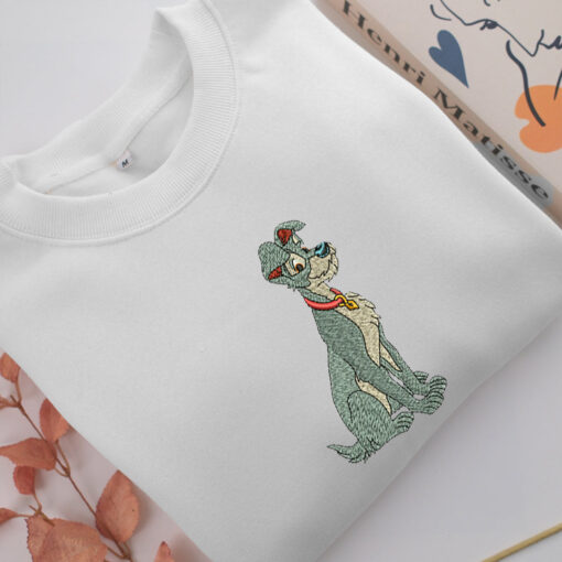 The Tramp Embroidery, Disneyland Embroidered Sweatshirt, Movie Disney Inspired, Best Gifts Idea For Him Her Design File - Image 2