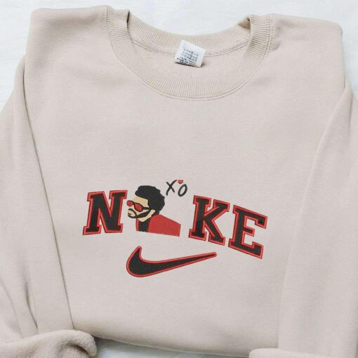 The Weeknd x Nike Embroidered Hoodie Celebrity Embroidered Hoodie Best Gift Ideas for Family