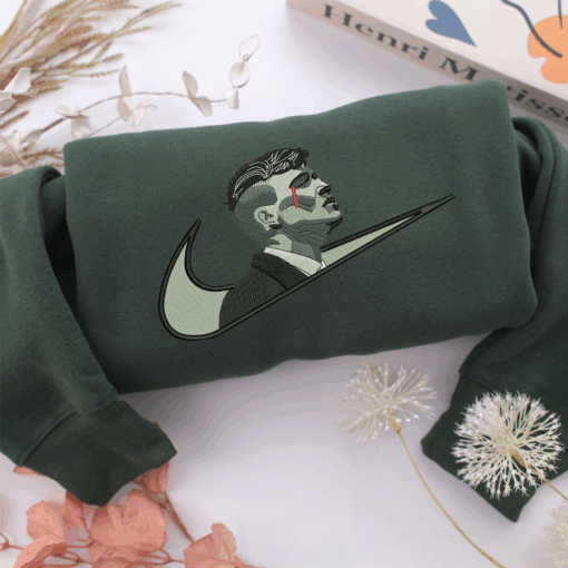 Thomas Shelby Swoosh Nike Embroidered Sweatshirt, Nike Movie Inspired, Best Gifts Idea For Him Her - Image 3