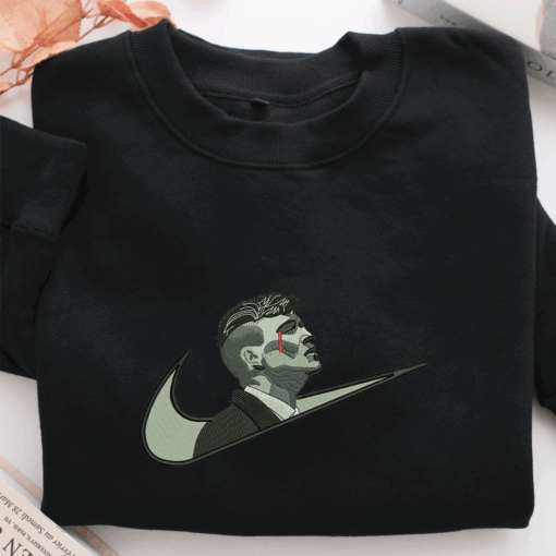 Thomas Shelby Swoosh Nike Embroidered Sweatshirt, Nike Movie Inspired, Best Gifts Idea For Him Her - Image 2