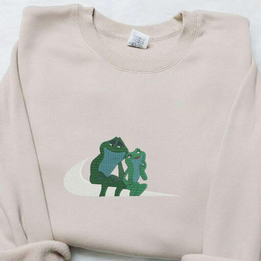 Tiana And Naveen Frogs Disney Characters Embroidered Shirt Inspired Movie Shirt Best Gift Idea For Family