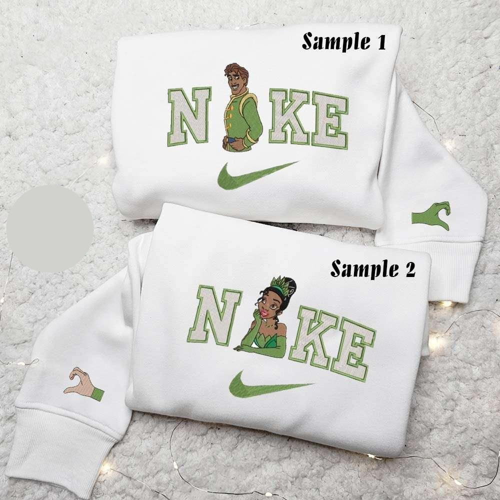 Tiana And Prince Naveen Embroidered Couples Shirts