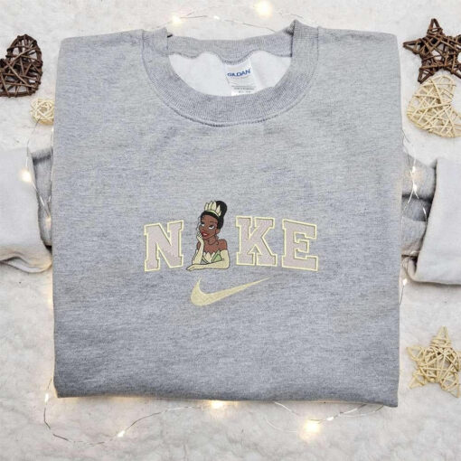 Tiana x Nike Embroidered Shirt Disney Princess Embroidered Hoodie Best Gifts For Family