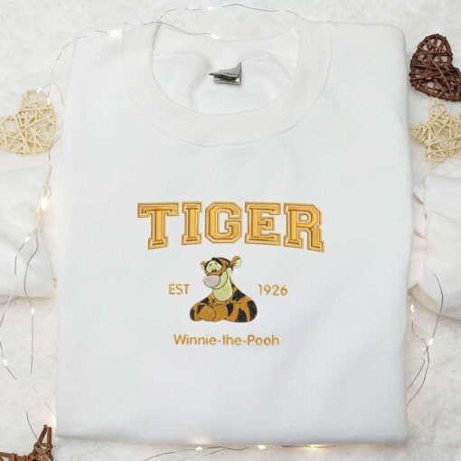 Tigger Est 96 Disney Characters Embroidered Shirt Inspired Movie Shirt Best Gift Idea For Family