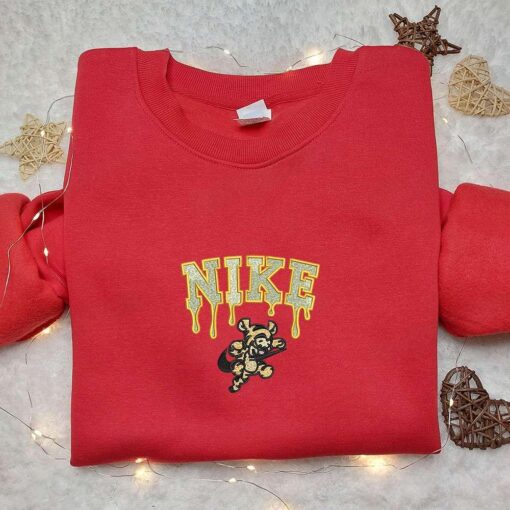 Tigger x Nike Embroidered Shirt Disney Characters Embroidered Hoodie Nike Inspired Embroidered Sweatshirt