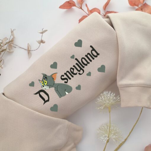 Tired Tom Disneyland Embroidery, Disneyland Embroidered Sweatshirt, Movie Disney Inspired, Best Gifts Idea For Him Her