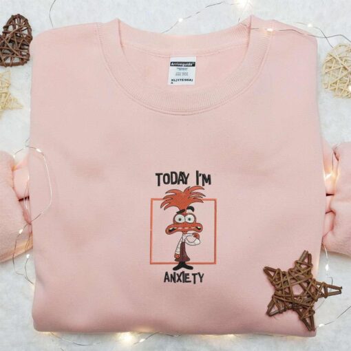 Today Im Anxiety Inside Out Box Team Embroidered Shirt Inspired Movie Shirt Best Gift Idea For Family