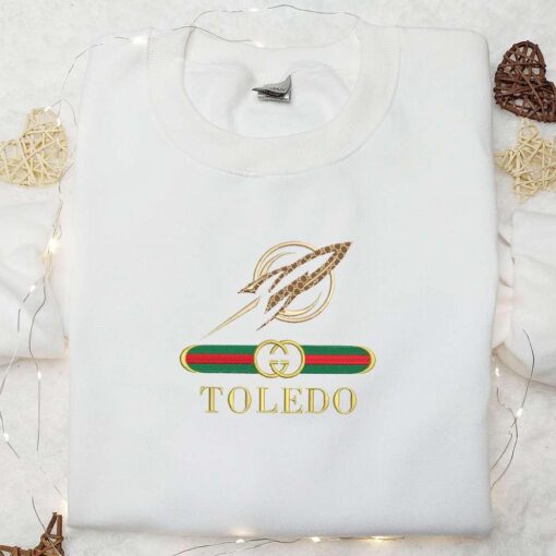 Toledo Rockets x Gucci Embroidered Shirt NCAA Sports Embroidered Hoodie Best Gift Idea