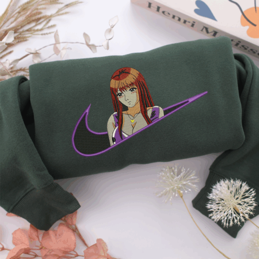 Tomoko Nomura Swoosh Nike Embroidered Sweatshirt, Nike Movie Inspired, Best Gifts Idea For Him Her - Image 3