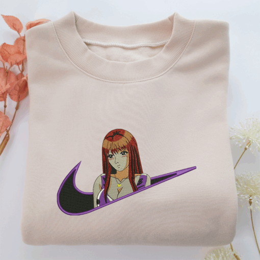 Tomoko Nomura Swoosh Nike Embroidered Sweatshirt, Nike Movie Inspired, Best Gifts Idea For Him Her