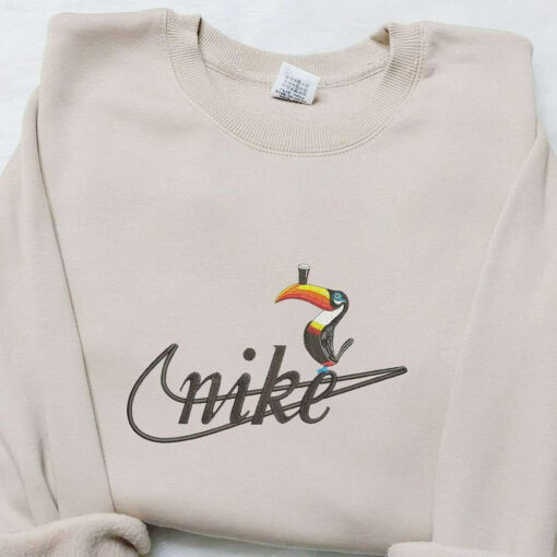Toucans Bird x Nike Embroidered Shirt Animal Embroidered Shirt Nike Inspired Embroidered Shirt