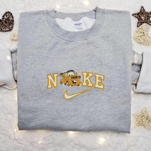 Tow Mater x Nike Embroidered Shirt Disney Cars Embroidered Hoodie Best Gifts For Family