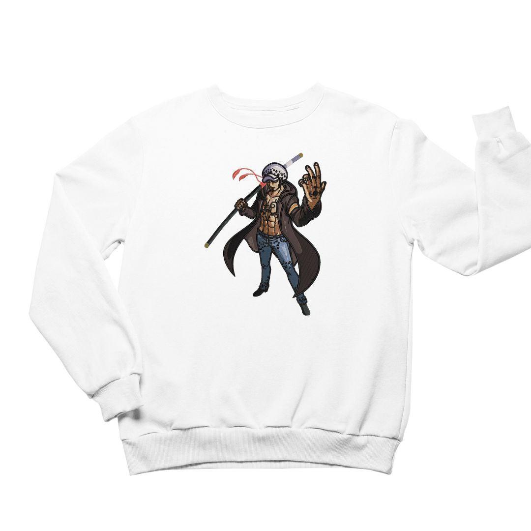 Trafalgar Law Sweatshirt Embroidered Sweatshirt Anime Best Gift Idea For Fan