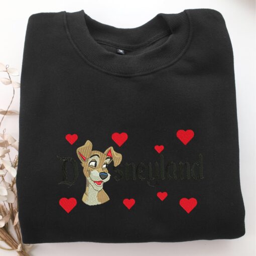 Tramp Disneyland Embroidery, Disneyland Embroidered Sweatshirt, Movie Disney Inspired, Best Gifts Idea For Him Her - Image 5
