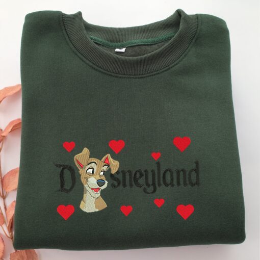 Tramp Disneyland Embroidery, Disneyland Embroidered Sweatshirt, Movie Disney Inspired, Best Gifts Idea For Him Her - Image 3