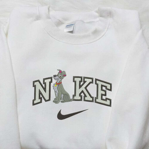Tramp x Nike Embroidered Hoodie Lady and the Tramp Embroidered Shirt Nike Inspired Embroidered Shirt