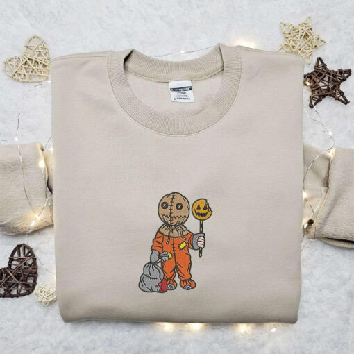 Trick Or Treat Sam Embroidered Shirt Horror Movie Embroidered Hoodie Best Gifts For Family