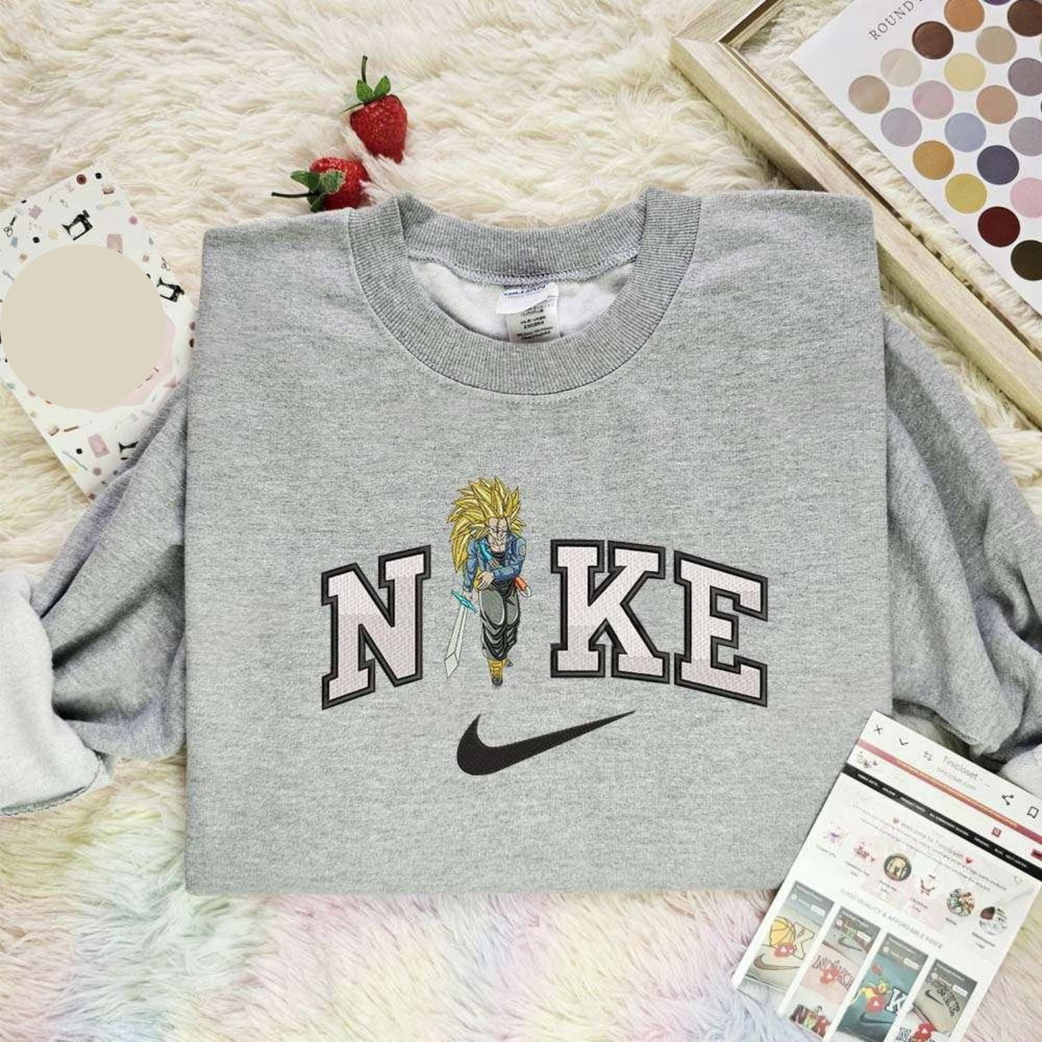 Trunk Dragon Ball Anime Embroidered Shirt, Inspired Anime Movie, Best Gift for Anime Fans