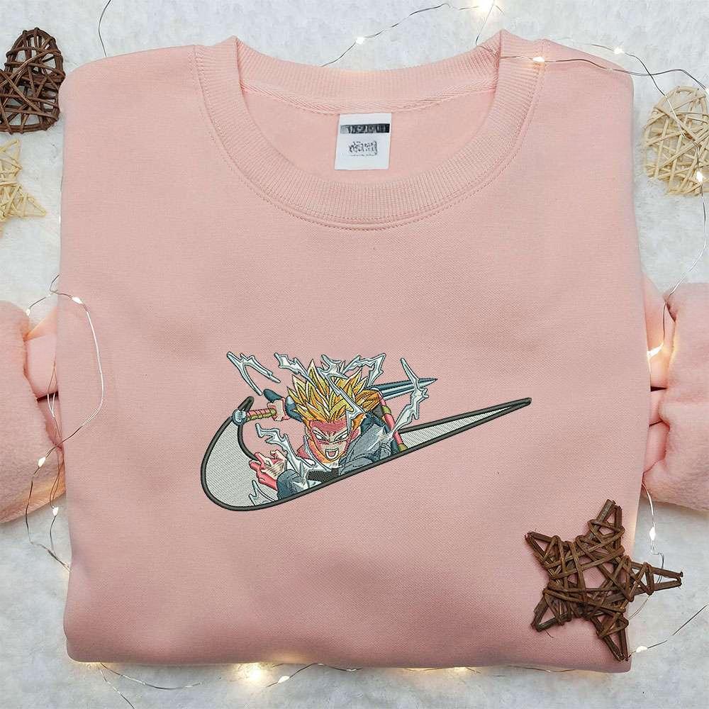 Trunk X Nike Swoosh , Anime Embroidered T-shirt Sweatshirt Hoodie, Inspired Anime Movie, Best Gift for Anime Fans