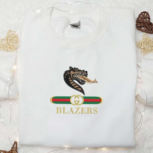 UAB Blazers x Gucci Embroidered Shirt NCAA Sports Embroidered Hoodie Best Gift Idea