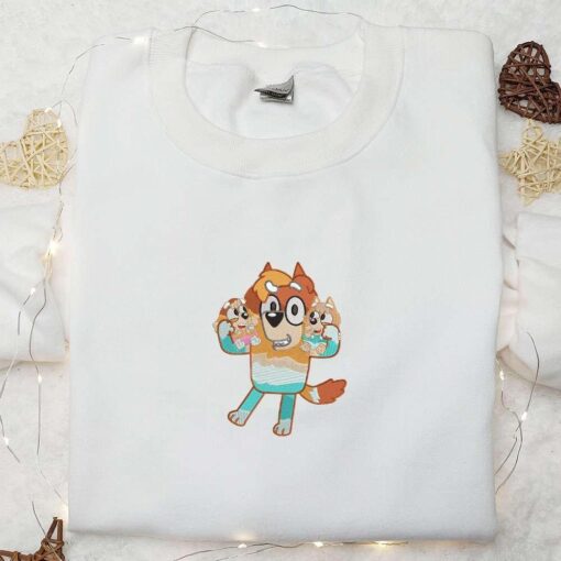 Uncle Rad With Kids Embroidered Shirt Bluey Cartoon Embroidered Hoodie Best Fathers Day Gift Idea
