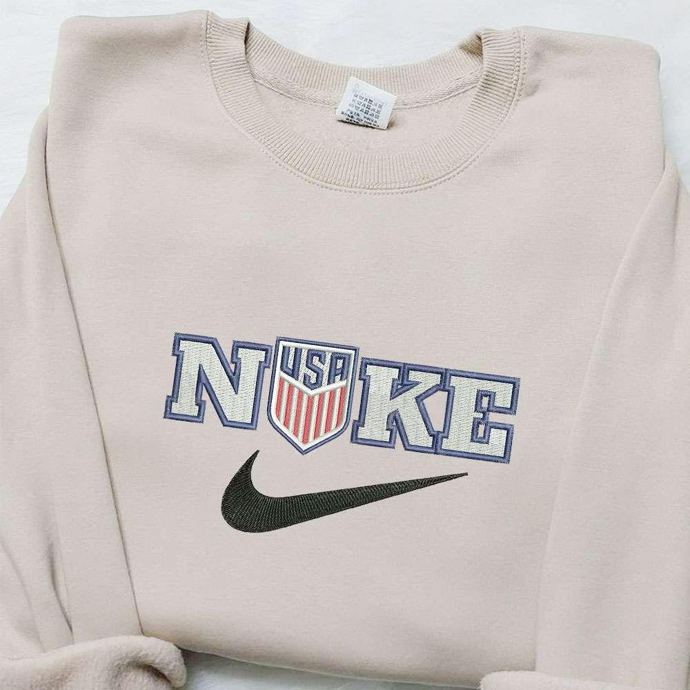 USA x Nike Embroidered Hoodie National Flag Embroidered Hoodie Best Gift Ideas for Family