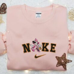 Vampire Costume Halloween Masquerade Minnie Mouse x Nike Embroidered Shirt Trick or Treat Embroidered Sweatshirt Cute Halloween Embroidered Hoodie