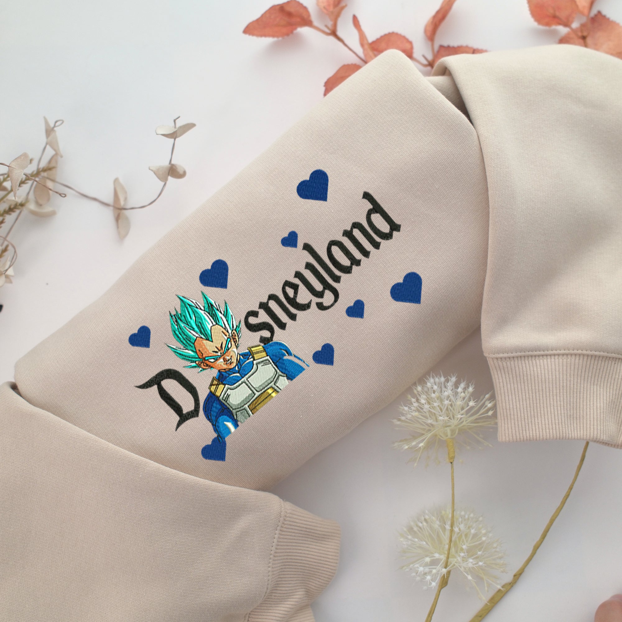 Vegeta Disneyland Embroidery, Disneyland Embroidered Sweatshirt, Movie Disney Inspired, Best Gifts Idea For Him Her