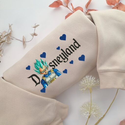 Vegeta Disneyland Embroidery, Disneyland Embroidered Sweatshirt, Movie Disney Inspired, Best Gifts Idea For Him Her